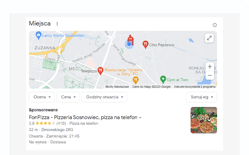 Kampania w Google Maps
